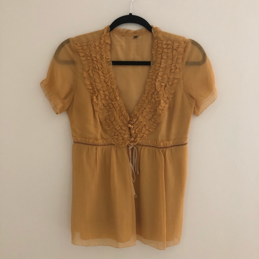 J.Crew MUSTARD BLOUSE